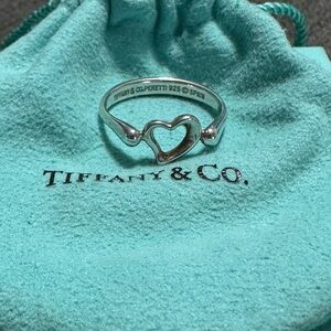 Tiffany & Co Elsa Peretti Open Heart Ring- Size 6